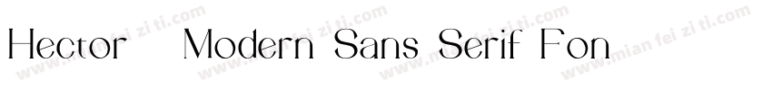 Hector   Modern Sans Serif Font fam字体转换
